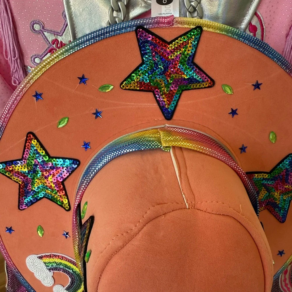 Chasing Fireflies Unicorn Cowgirl Rodeo Costume Size 8 (Includes hat) - Picture 6 of 7